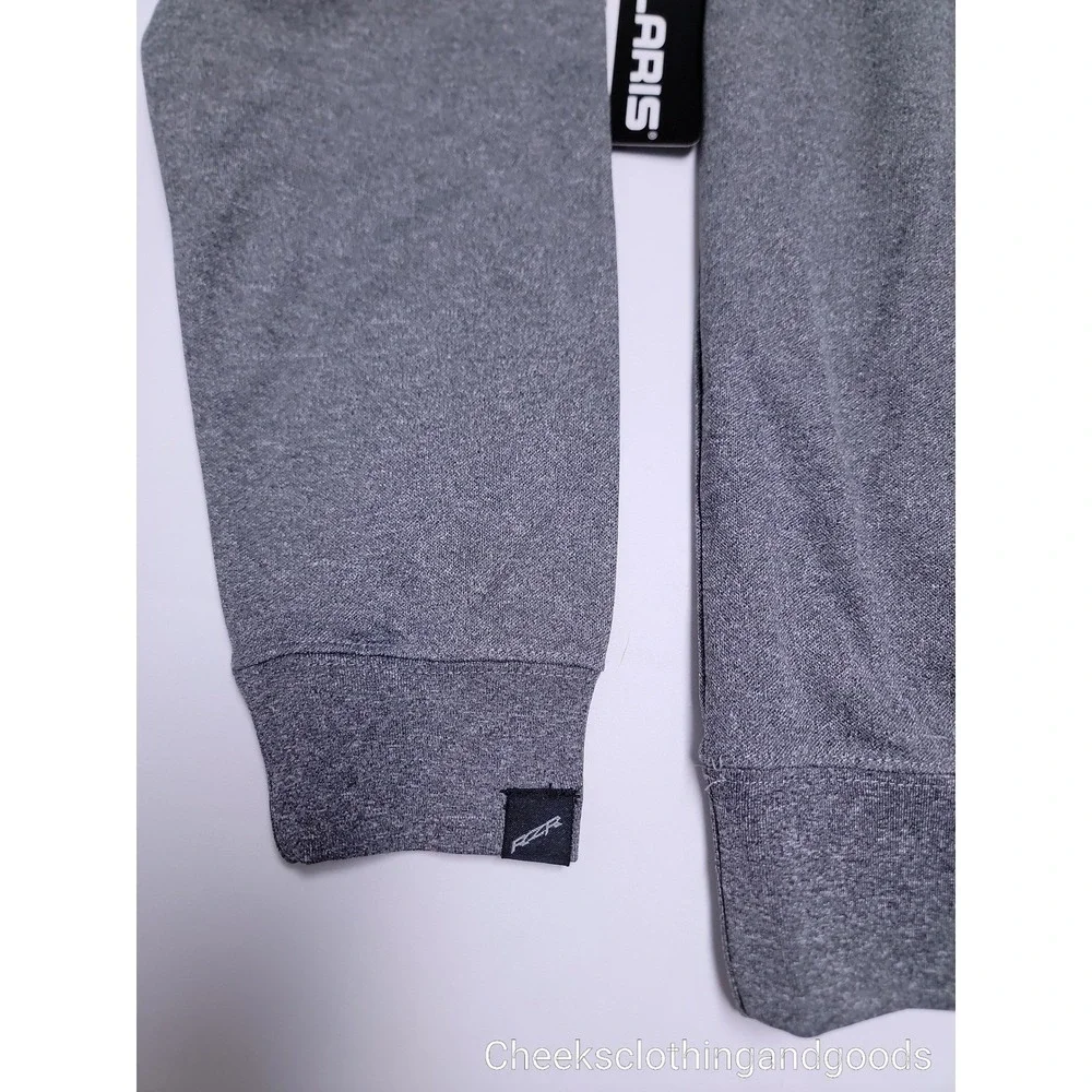 NWT Polaris RZR Vapor Fitted Hoodie Womens size LARGE Charcoal Gray